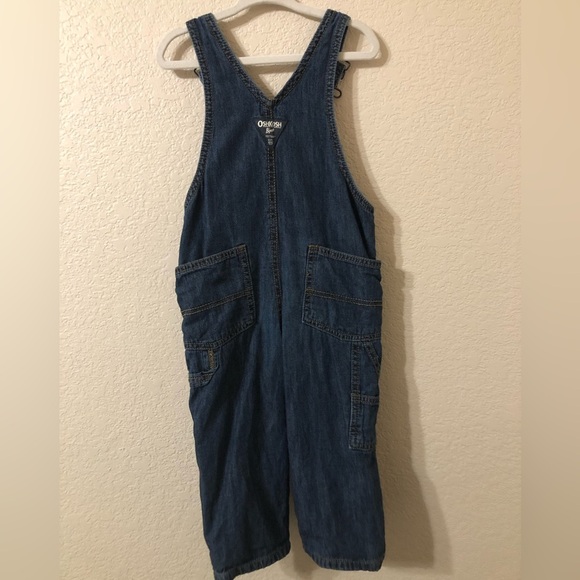 OshKosh B'Gosh Boys Worlds Best Overalls Lined w/Red Plaid - Size 2T - Picture 4 of 8